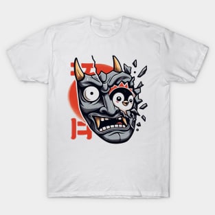 Oni Mask Penguin T-Shirt